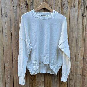 Quince organic cotton boyfriend Crew Neck Sweater